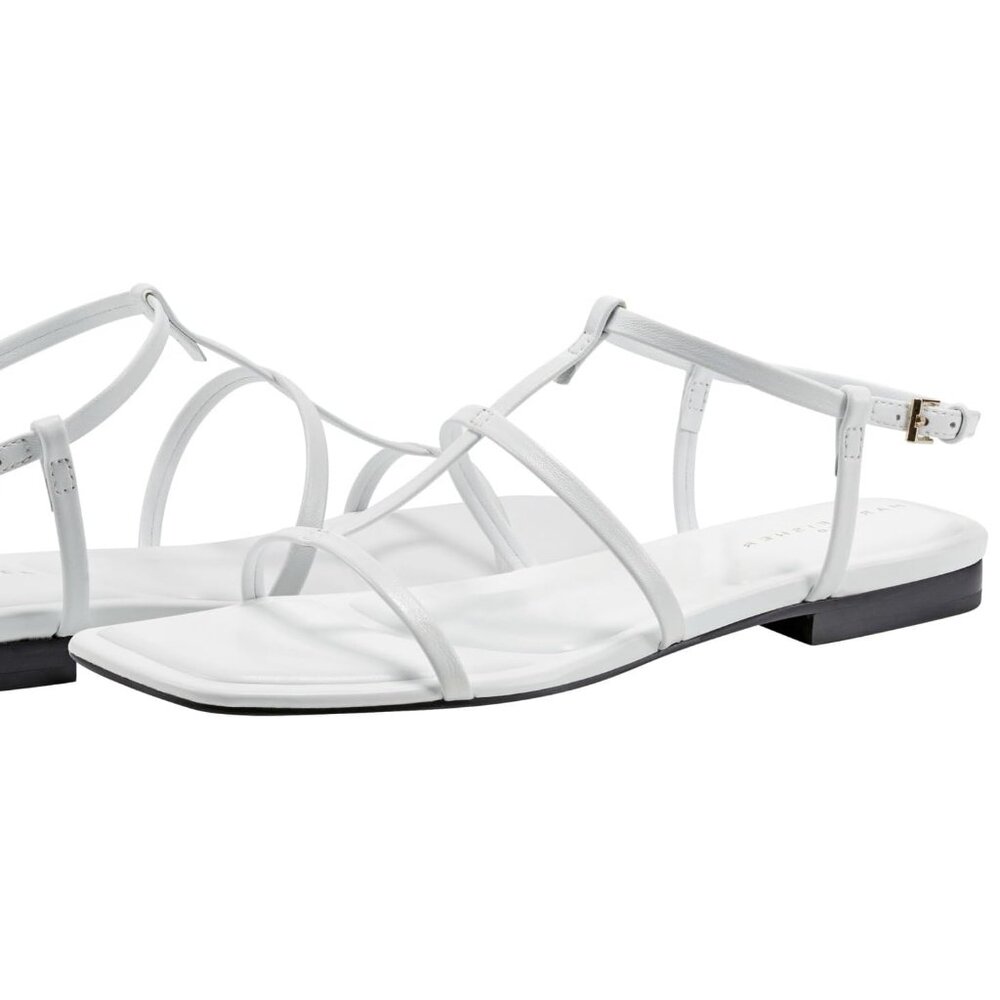 Marc Fisher White Marris Sandals - Picture 1 of 9